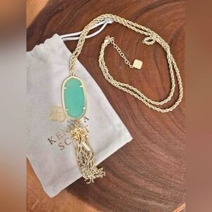 Kendra Scott Rayne Chalcedony Gold